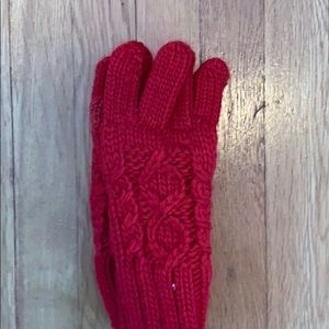 Never worn red gloves